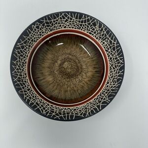 American Atelier Black and Brown Ceramic Bowl